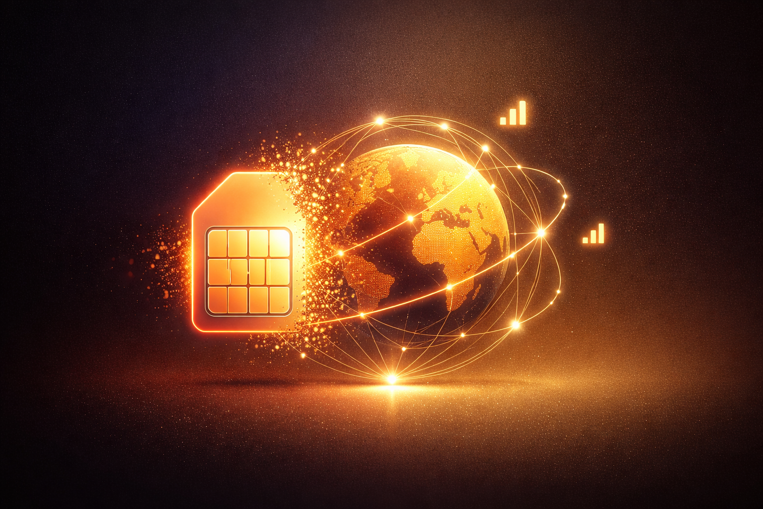 Vox eSIM — global eSIM connectivity illustration